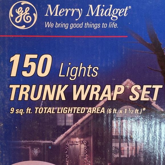 NWT & Vintage 2002, 2 Sets of GE Merry Midget 150 Lights, Trunk Wrap Sets - Picture 4 of 6